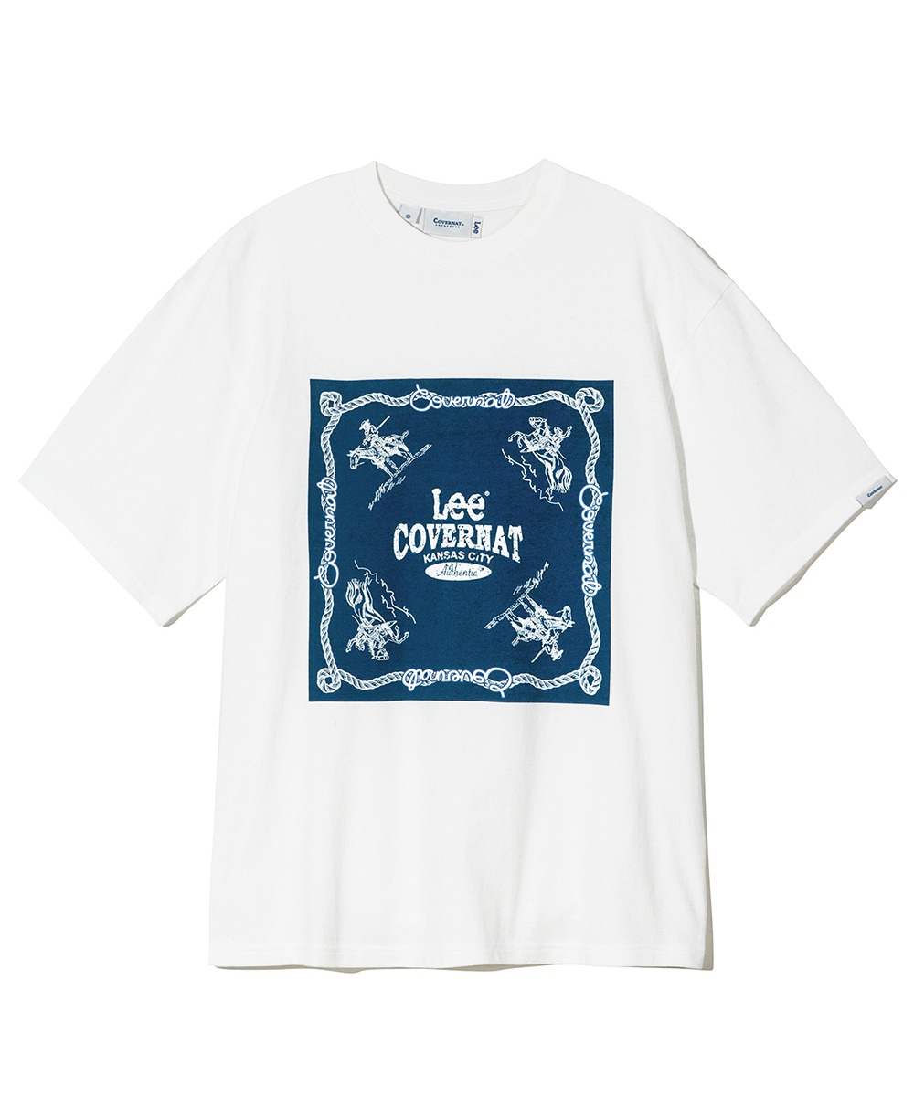 LEE X COVERNAT 반다나 티셔츠 화이트