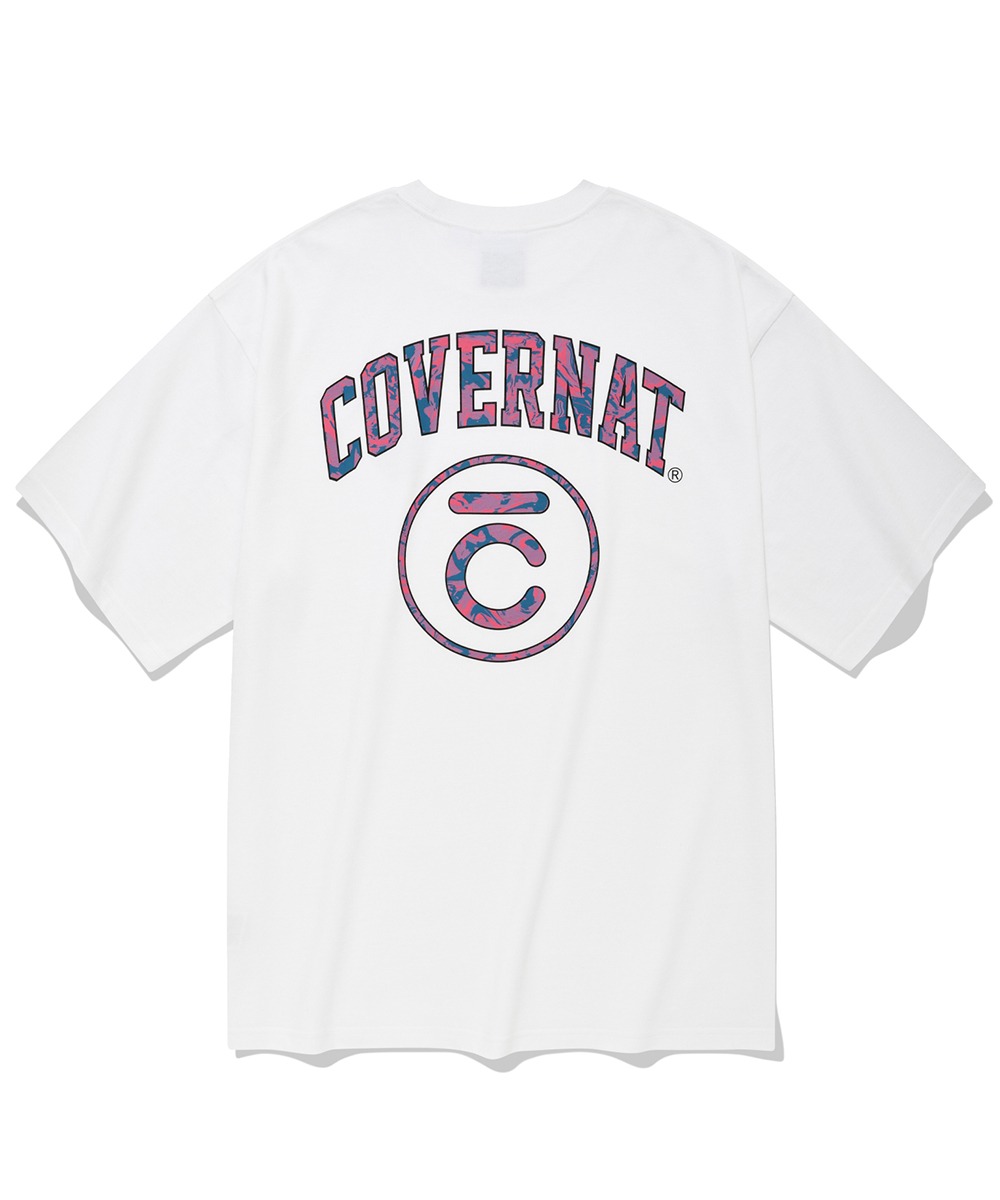 COVERNAT X QUIKSILVER 마블 로고 티셔츠 화이트