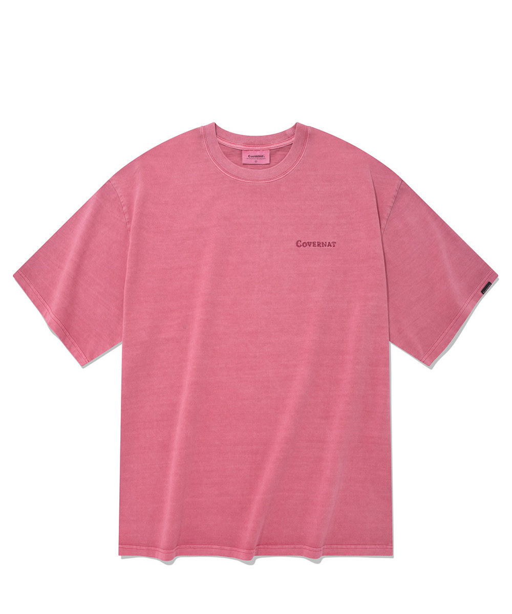 피그먼트 스몰 어센틱 로고 티셔츠 라이트 핑크